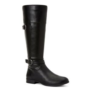 STYLE & COMPANY Womens Black Kezlin Round Toe Block Heel Riding Boot 5.5 M
